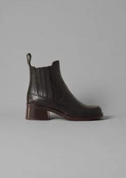 Boots-TOAST Chie Mihara Lotte Leather Boots Black