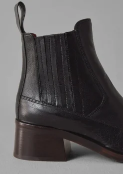 Boots-TOAST Chie Mihara Lotte Leather Boots Black