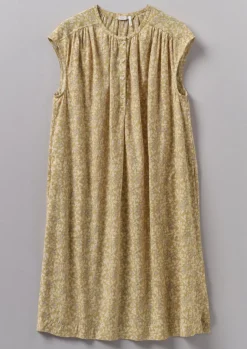 Nightwear|Loungewear-TOAST Collage Floral Cotton Nightdress PaleGold