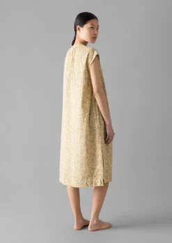 Nightwear|Loungewear-TOAST Collage Floral Cotton Nightdress PaleGold