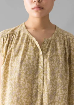 Nightwear|Loungewear-TOAST Collage Floral Cotton Nightdress PaleGold