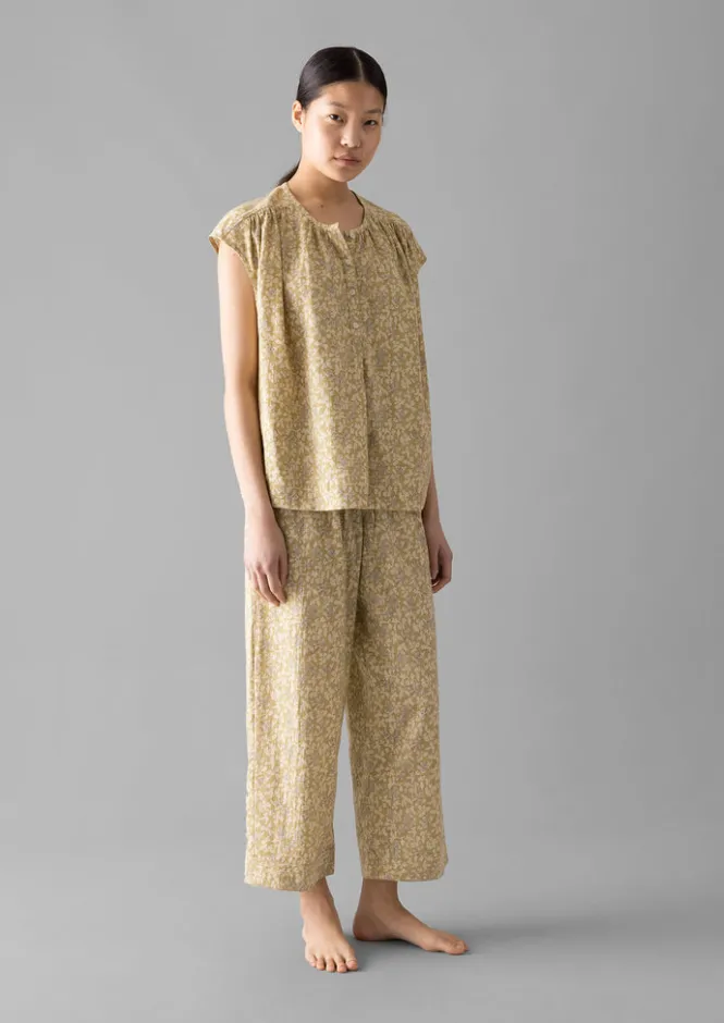 Nightwear-TOAST Collage Floral Cotton Pyjamas PaleGold