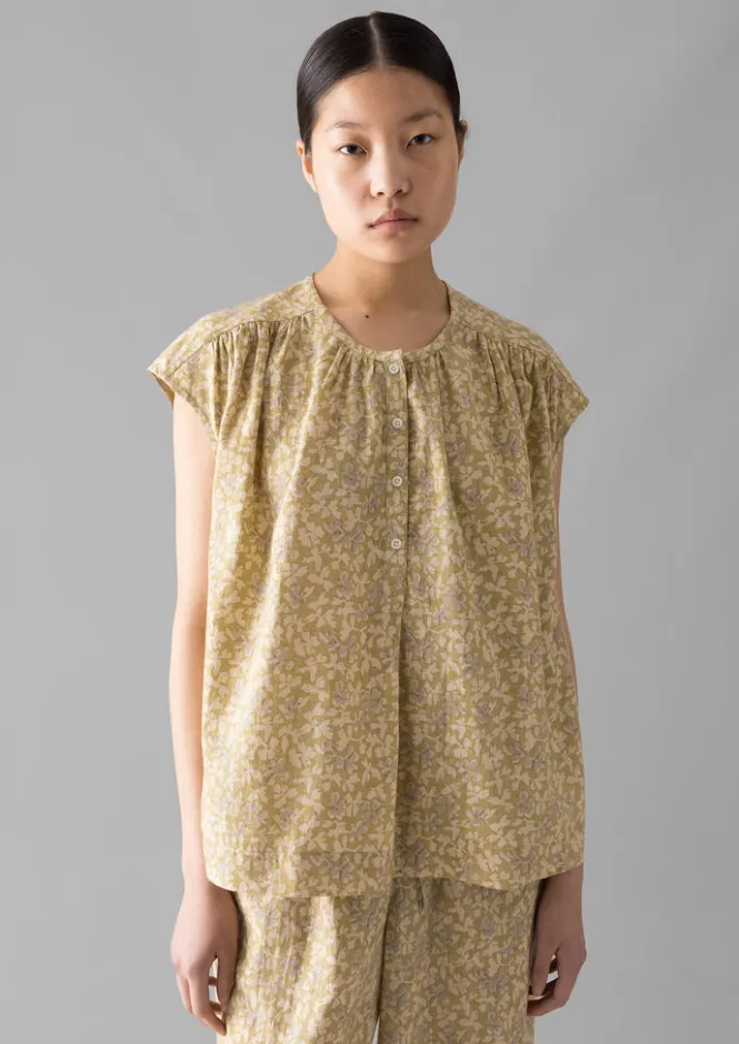 Nightwear-TOAST Collage Floral Cotton Pyjamas PaleGold