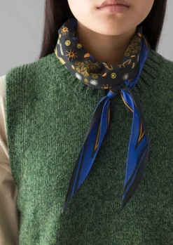 Hats, Scarves & Gloves-TOAST Collector Print Cotton Bandana Slate