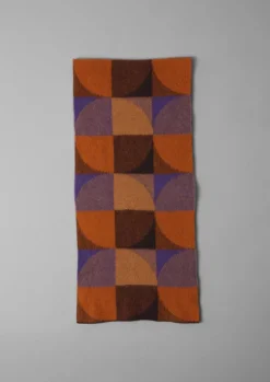 Hats, Scarves & Gloves-TOAST Colour Block Wool Scarf GingerMulti