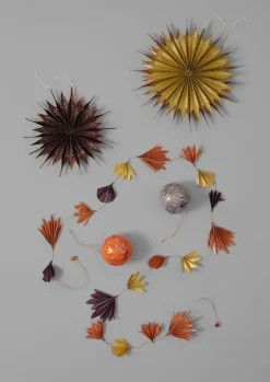Christmas Decorations-TOAST Concertina Petal Paper Garland Berry/Multi