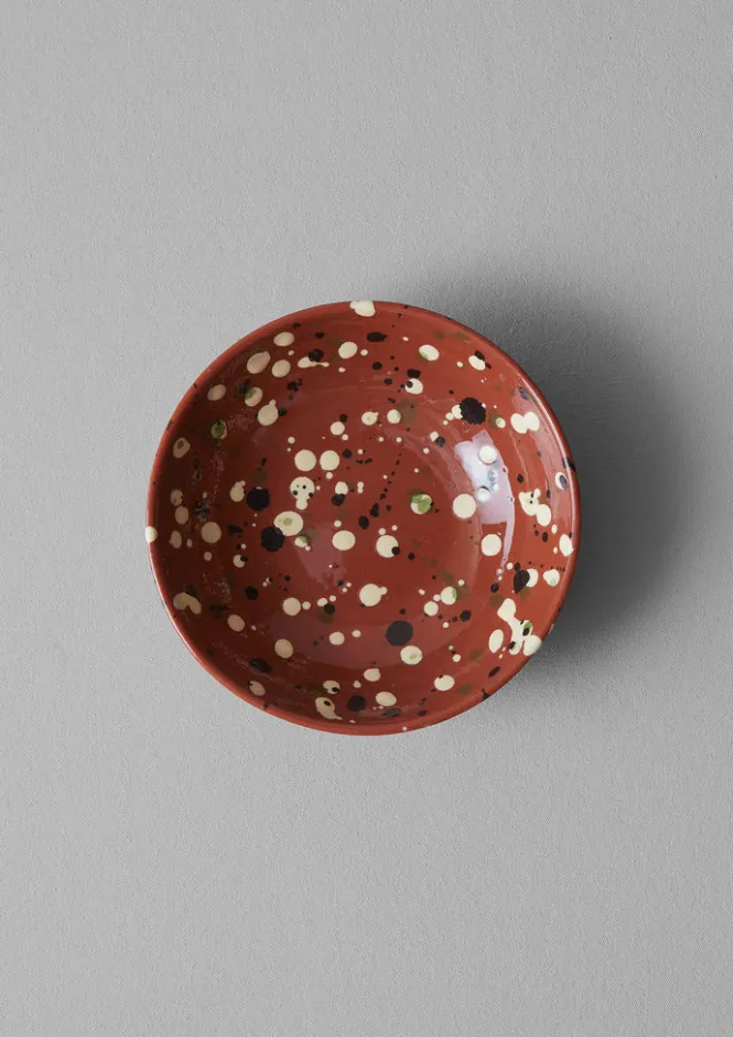 Ceramics|Tableware-TOAST Cortona Splatter Bowl Terracotta/Multi