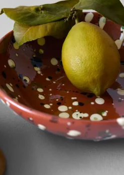 Ceramics|Tableware-TOAST Cortona Splatter Bowl Terracotta/Multi
