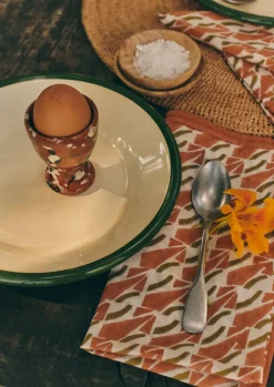 Ceramics|Kitchen-TOAST Cortona Splatter Egg Cup Set Terracotta/Multi