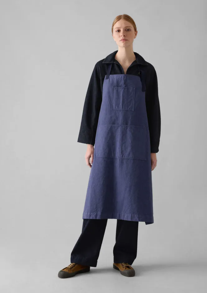 Aprons & Tea Towels-TOAST Cotton Canvas Project Apron WorkwearBlue