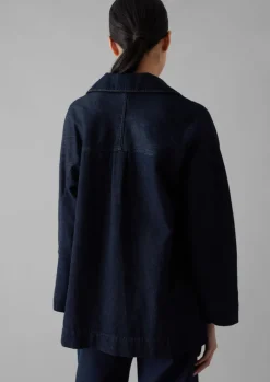 Denim|Tops & Tees-TOAST Cotton Hemp Denim Smock Indigo