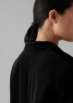 Velvet|Coats & Jackets-TOAST Cotton Velvet Jacket BrownSlate