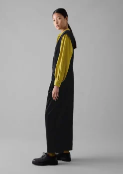 Velvet|Jumpsuits-TOAST Cotton Velvet Pinafore Jumpsuit BrownSlate