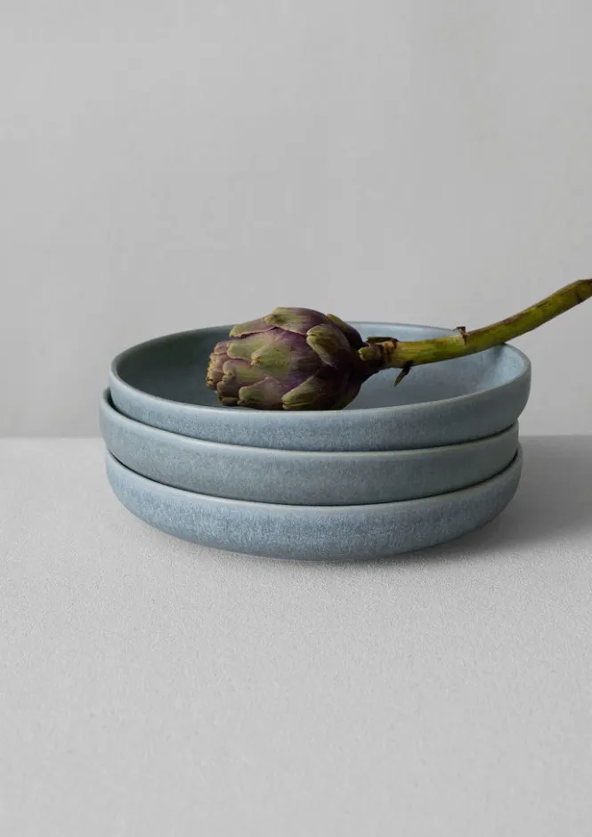 Ceramics-TOAST Cove Stoneware Deep Plate BlueGrey