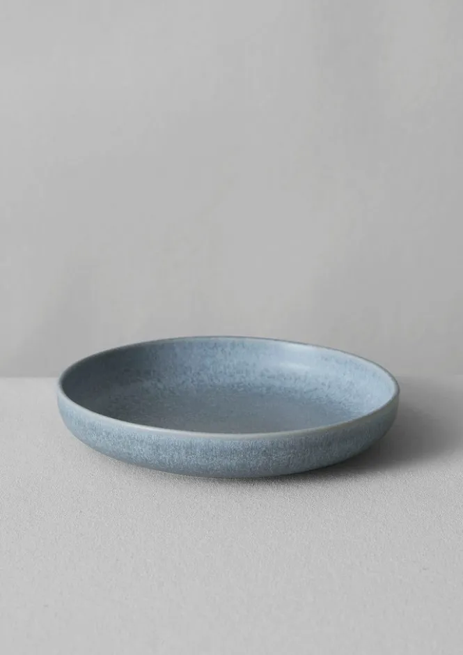 Ceramics-TOAST Cove Stoneware Deep Plate BlueGrey