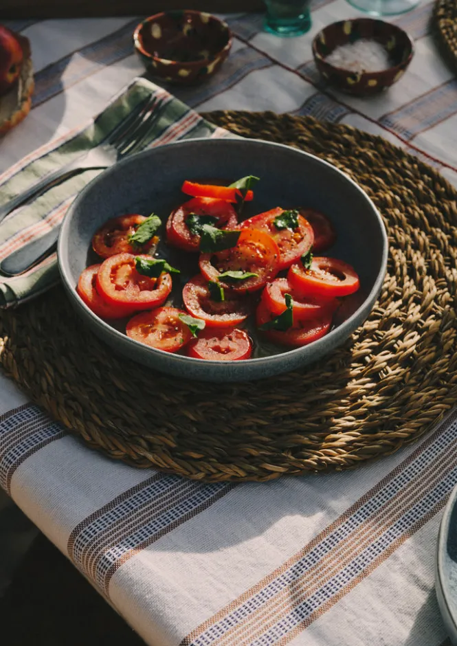 Ceramics-TOAST Cove Stoneware Deep Plate BlueGrey