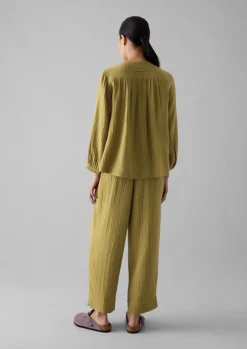 Nightwear-TOAST Crinkle Cotton Pyjamas SoftOlive