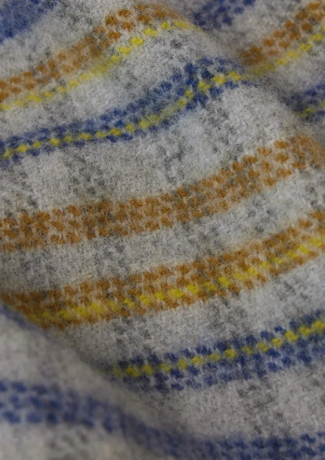 Textiles|Blankets & Throws-TOAST Dashed Check Wool Blanket Multi