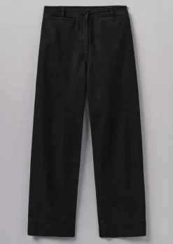 Denim|Jeans-TOAST Denim Straight Leg Trousers Black