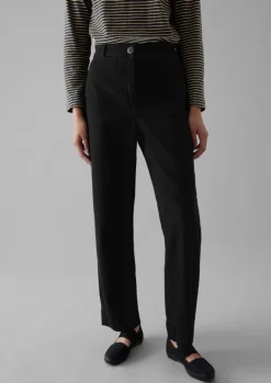 Denim|Jeans-TOAST Denim Straight Leg Trousers Black