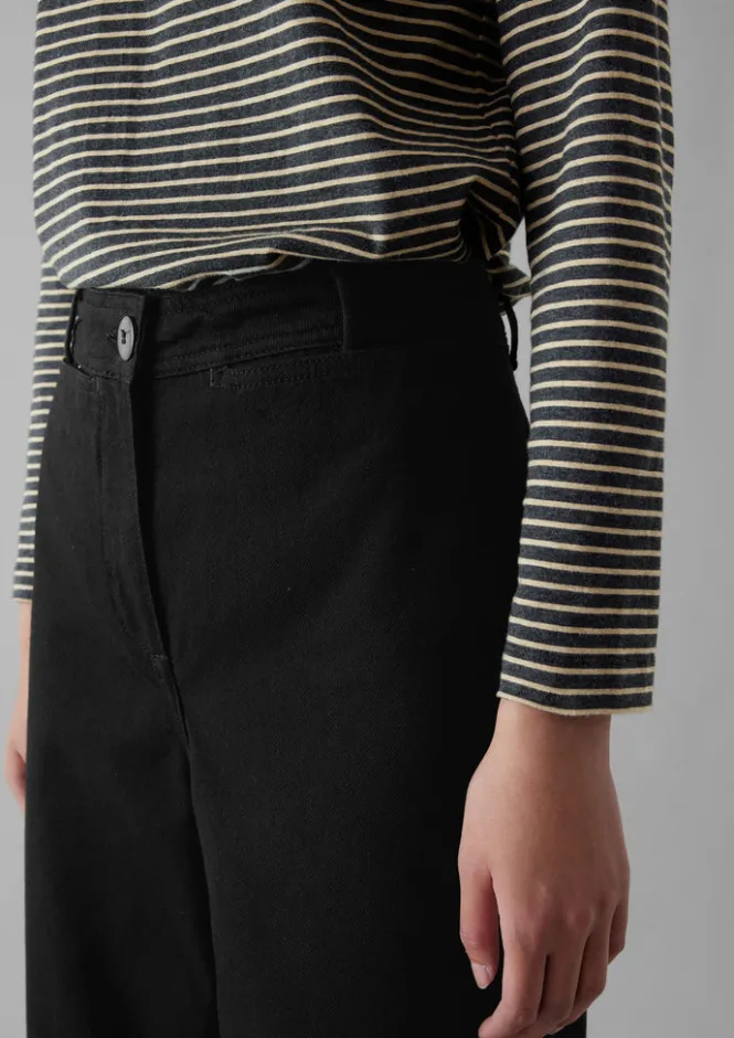 Denim|Jeans-TOAST Denim Straight Leg Trousers Black