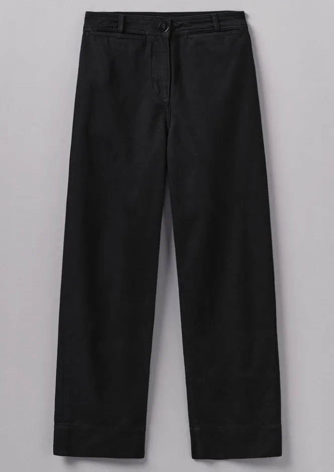 Denim|Jeans-TOAST Denim Straight Leg Trousers Black