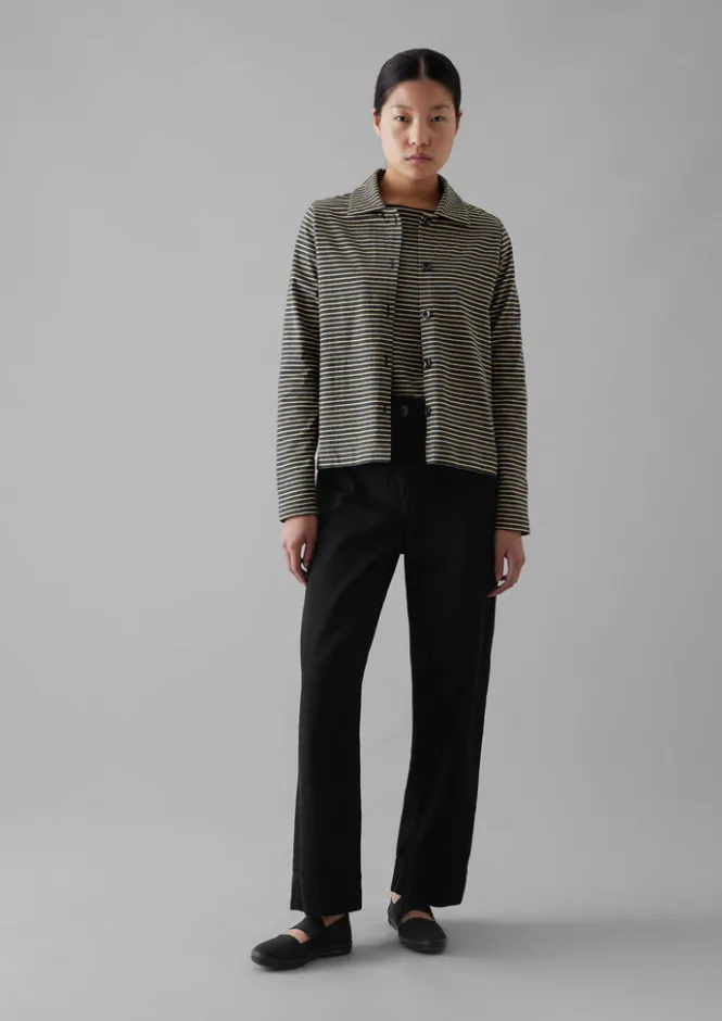 Denim|Jeans-TOAST Denim Straight Leg Trousers Black
