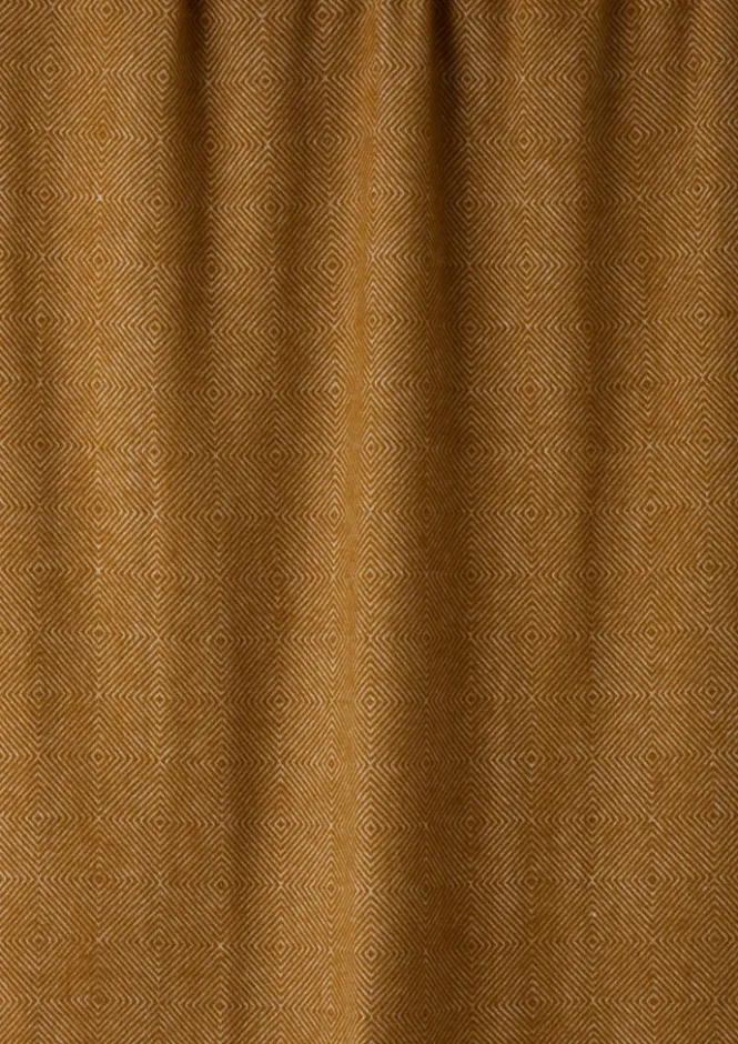 Textiles|Blankets & Throws-TOAST Diamond Wool Blanket Caramel/Charcoal