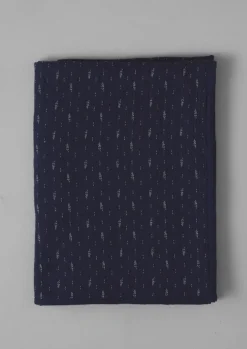 Textiles|Blankets & Throws-TOAST Dobby Stitch Cotton Throw IndigoBlue