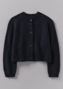 Knitwear-TOAST Dolman Sleeve Cardigan DarkNavy