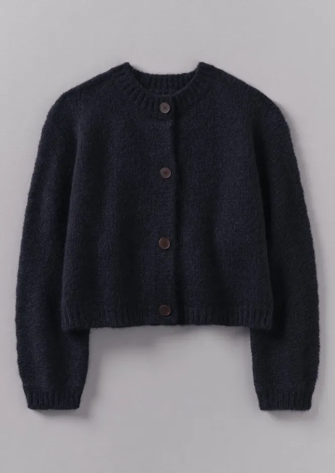 Knitwear-TOAST Dolman Sleeve Cardigan DarkNavy