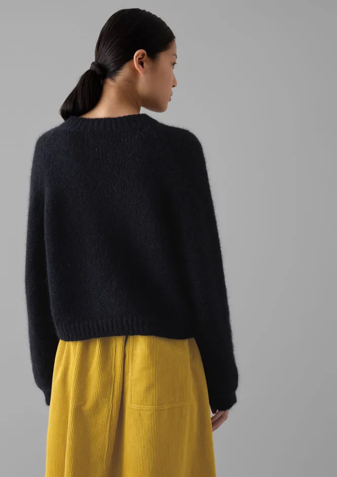 Knitwear-TOAST Dolman Sleeve Cardigan DarkNavy