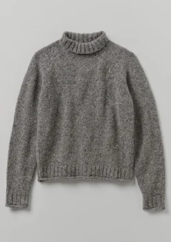 Knitwear-TOAST Donegal Roll Neck Sweater Smoke