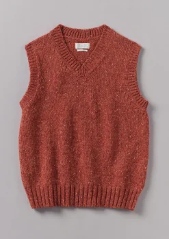 Knitwear-TOAST Donegal Wool Knitted Tank RoseQuartz
