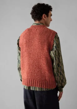 Knitwear-TOAST Donegal Wool Knitted Tank RoseQuartz