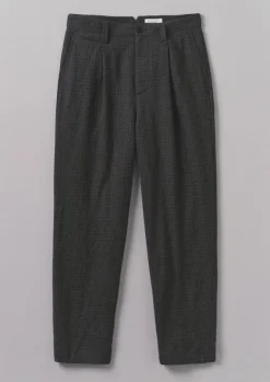 Trousers-TOAST Duncan Wool Cotton Trousers Carbon