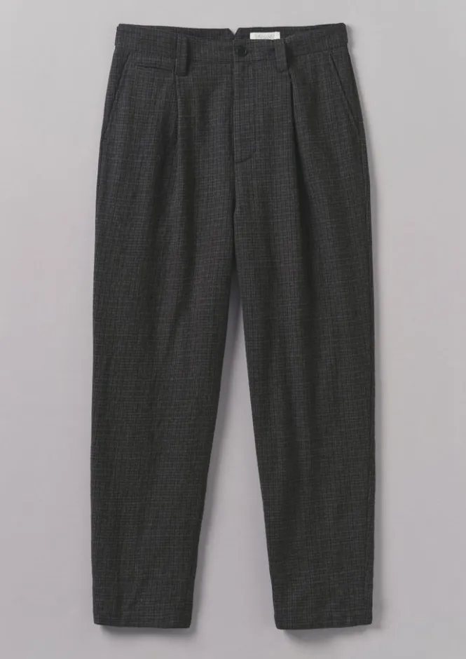 Trousers-TOAST Duncan Wool Cotton Trousers Carbon