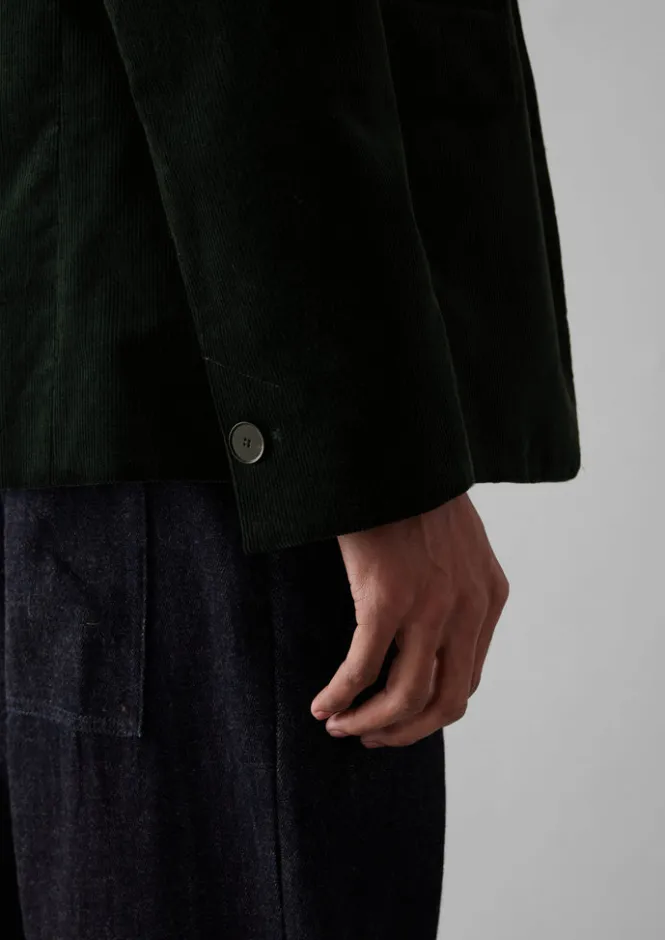 Cord|Coats & Jackets-TOAST Easy Tailored Organic Cord Jacket MineralGreen