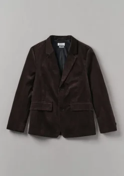 Cord|Coats & Jackets-TOAST Easy Tailored Organic Cord Jacket Chestnut