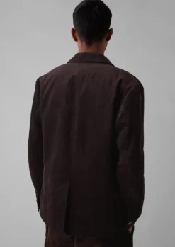 Cord|Coats & Jackets-TOAST Easy Tailored Organic Cord Jacket Chestnut