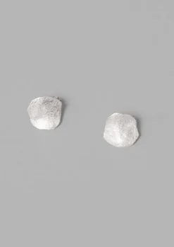 Jewellery-TOAST Emily Nixon Flat Rock Stud Earrings Silver