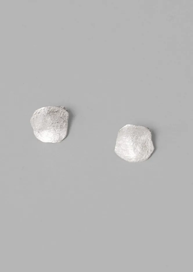 Jewellery-TOAST Emily Nixon Flat Rock Stud Earrings Silver
