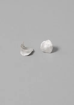 Jewellery-TOAST Emily Nixon Flat Rock Stud Earrings Silver
