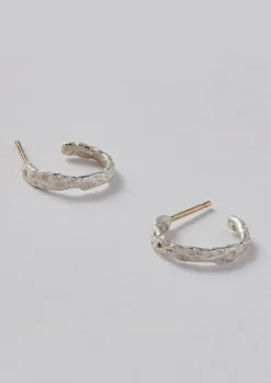 Jewellery-TOAST Emily Nixon Urchin Hoop Earrings Silver