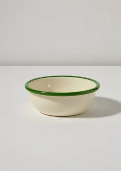 Outdoor|Kitchen-TOAST Enamel Bowl Cream/Leaf