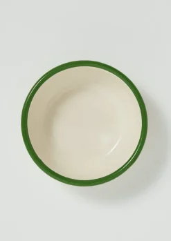 Outdoor|Kitchen-TOAST Enamel Bowl Cream/Leaf