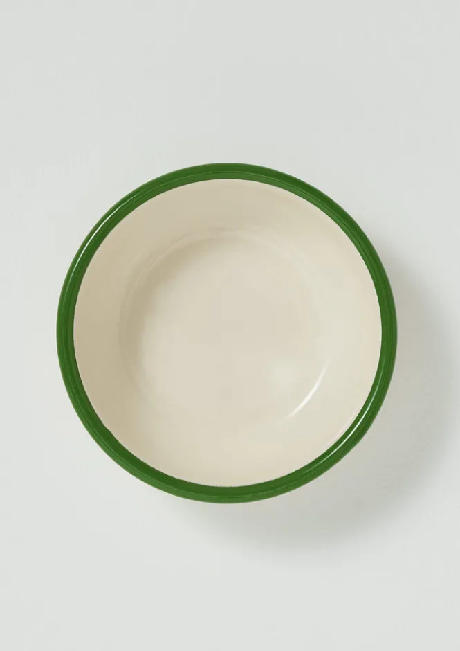 Outdoor|Kitchen-TOAST Enamel Bowl Cream/Leaf