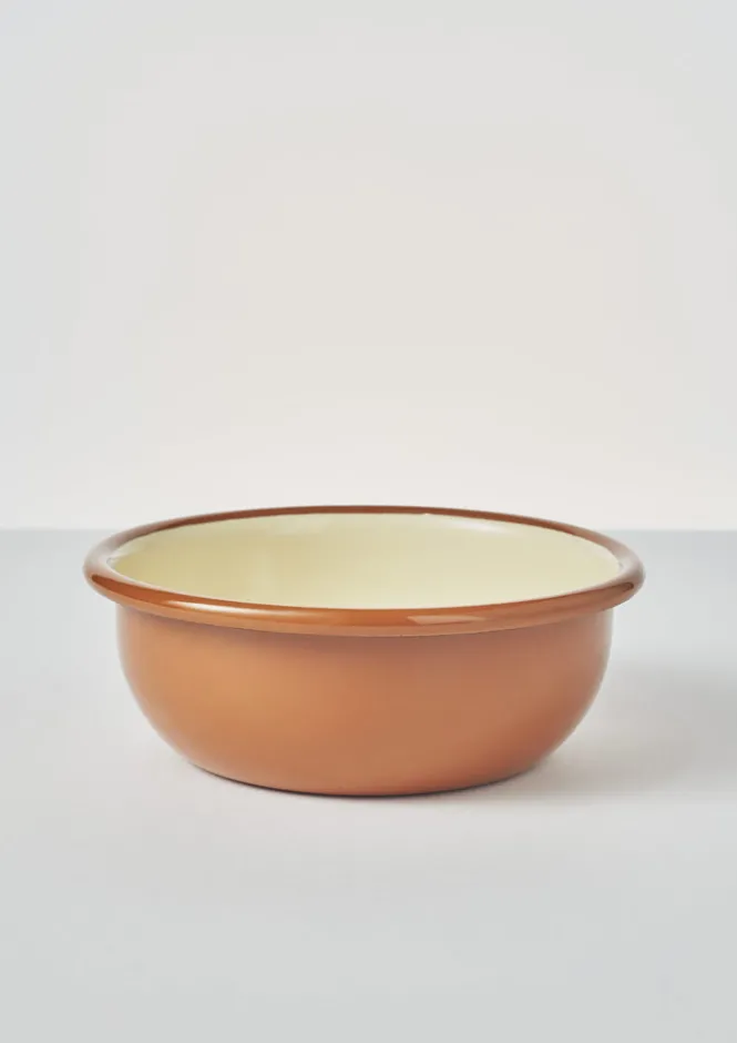 Outdoor|Kitchen-TOAST Enamel Bowl Cumin/Cream