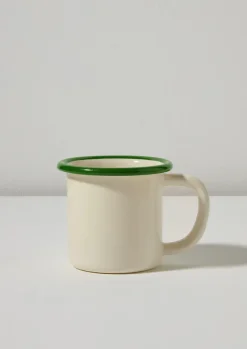 Outdoor-TOAST Enamel Mug Cream/Leaf