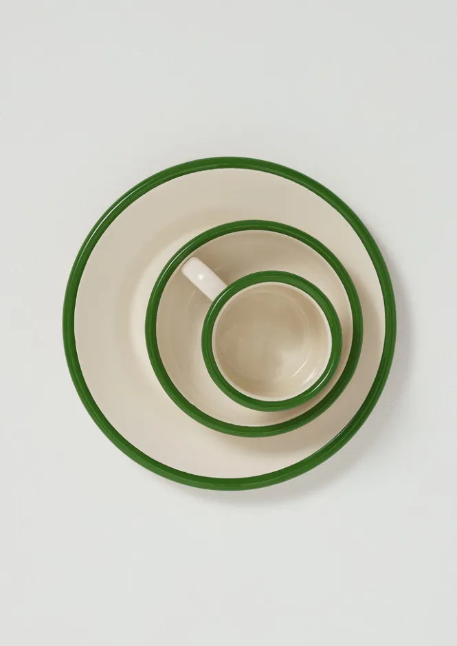 Outdoor-TOAST Enamel Mug Cream/Leaf